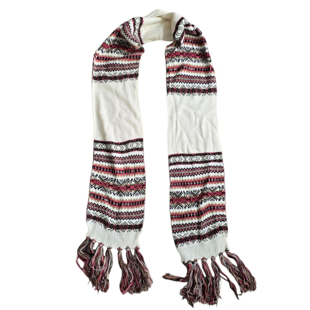 Y2K Vintage‎ Multicolor Sequin Knit Cottage Granny Swan Cozy Wrap Shawl Scarf OS - Picture 6 of 6